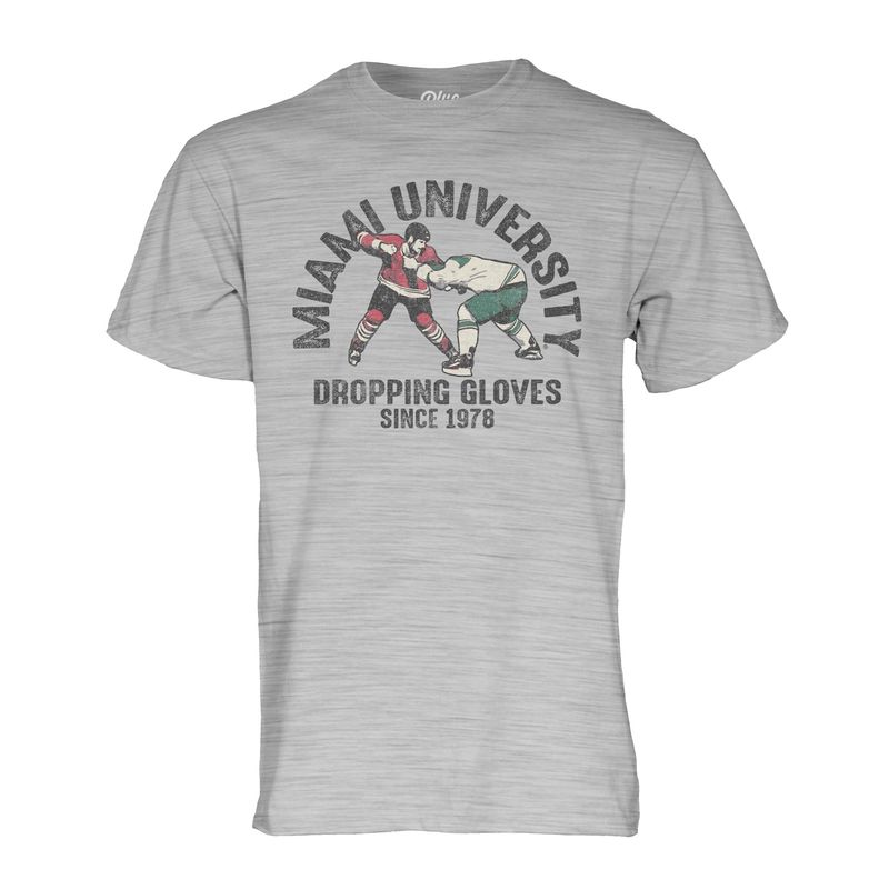 Miami RedHawks Hockey "Dropping Gloves Since 1978" T-shirt