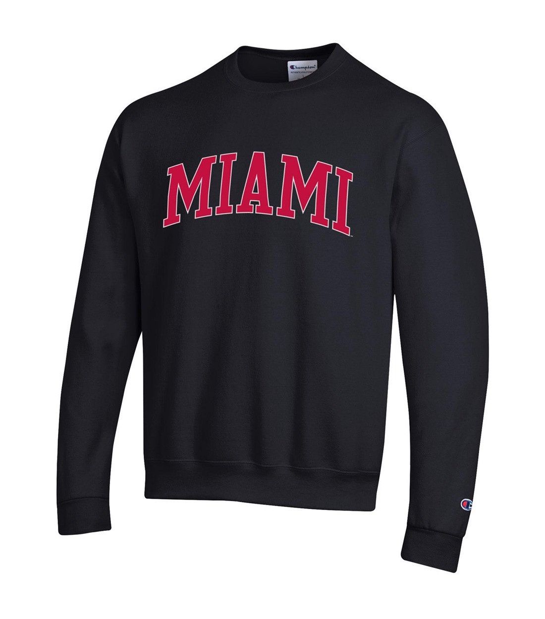 Miami University Arched Miami over M Crew, Size: 2XL