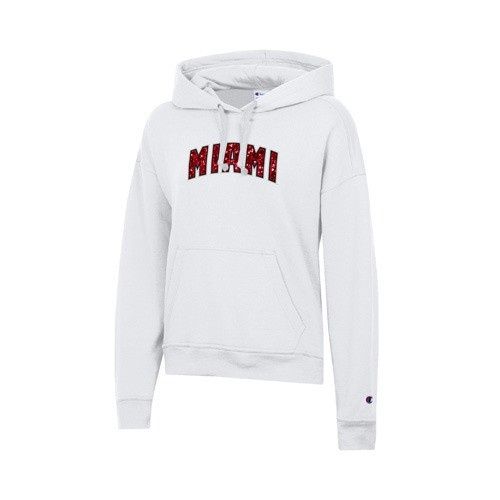 Women's Miami RedHawks Champion Glittered Miami Hood, Size: 2XL
