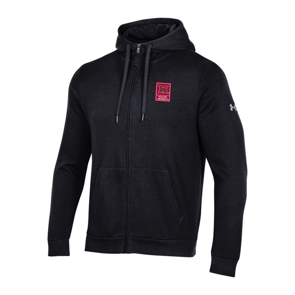 Miami RedHawks Under Armour Embroidered Full Zip, Size: S