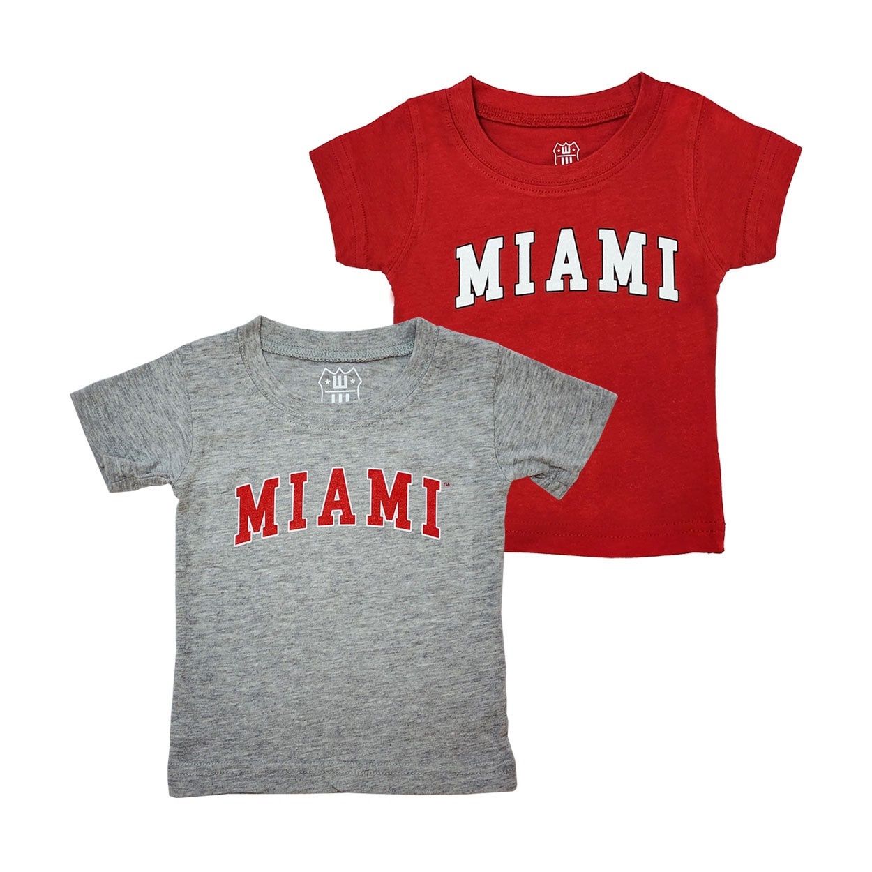 Wes and Willy Miami Infant Short Sleeve Tee, Color: GRAY, Size: 6M