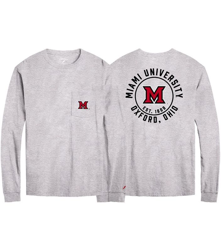 Miami University Pocket Ash Long Sleeve Tee