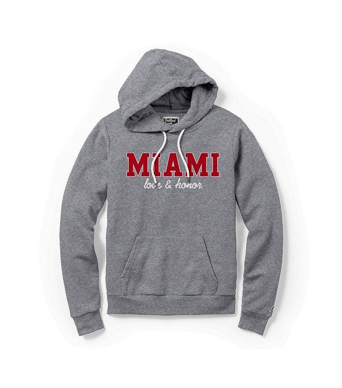 League Women's Miami University Love &amp; Honor Tri-Blend Hood, Size: S