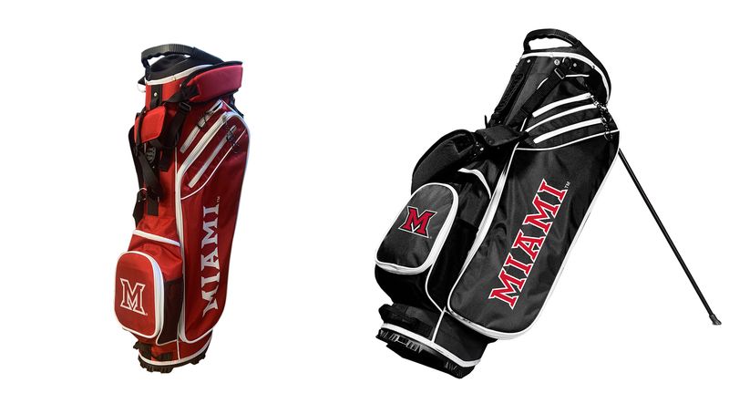 Miami Block M Golf Bag with Stand