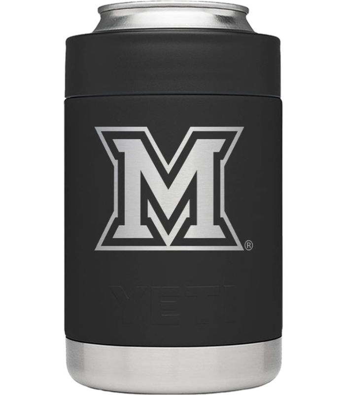 Yeti Miami University Black Can Colster