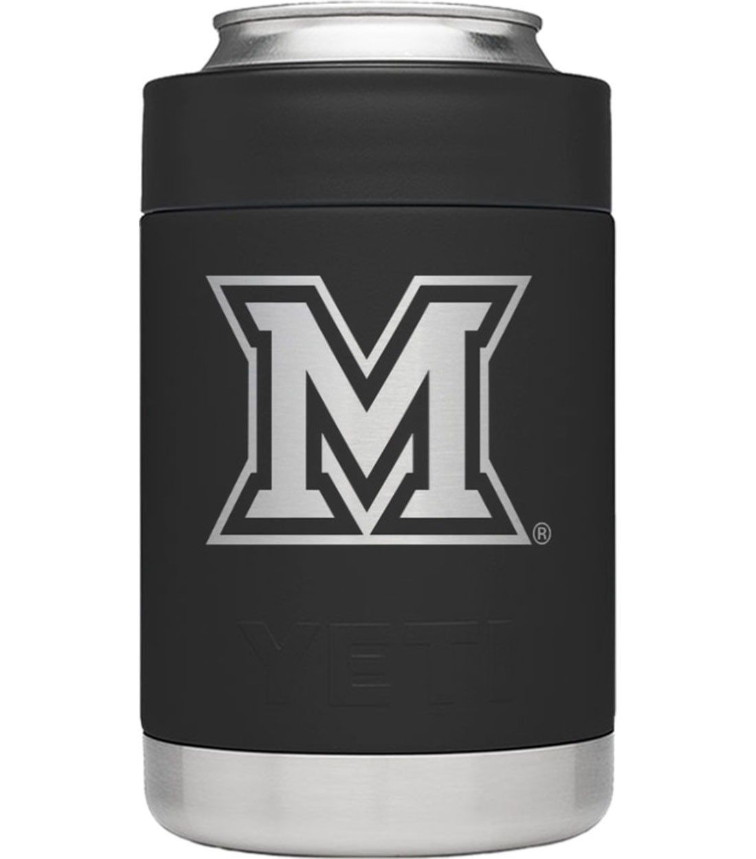 Yeti Miami University Black Can Colster, Color: BLACK