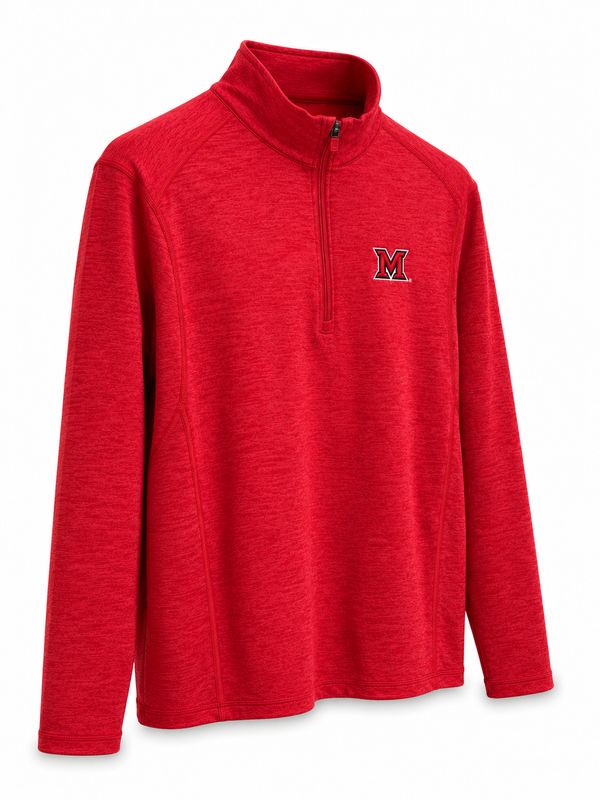 Vineyard Vines Miami RedHawks Sankaty Quarter Zip Pullover