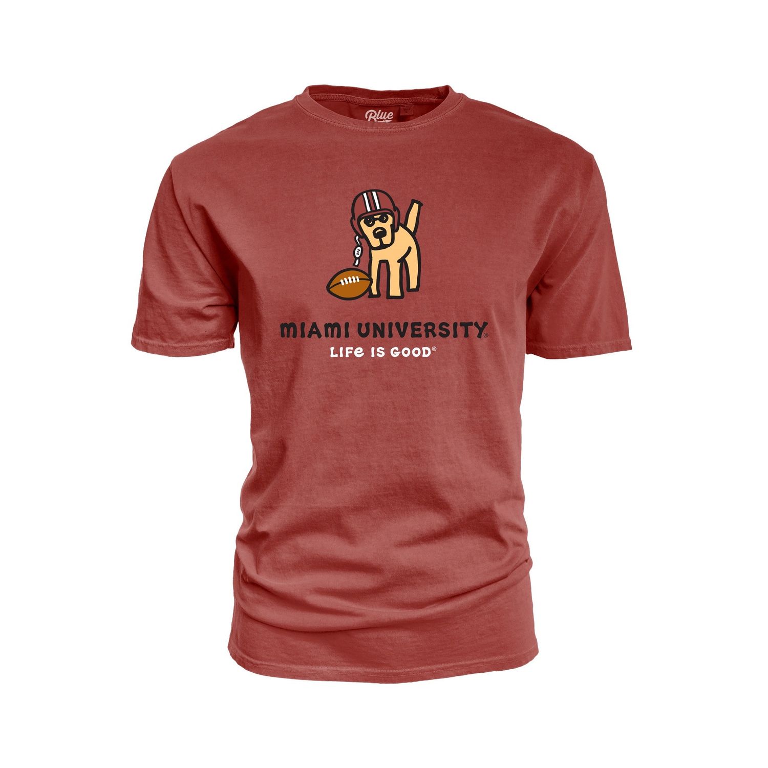 Miami RedHawks Youth "Life is Good" Football Dog T-shirt, Size: XS