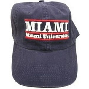 Miami University Bar Design Hat, Color: NAVY