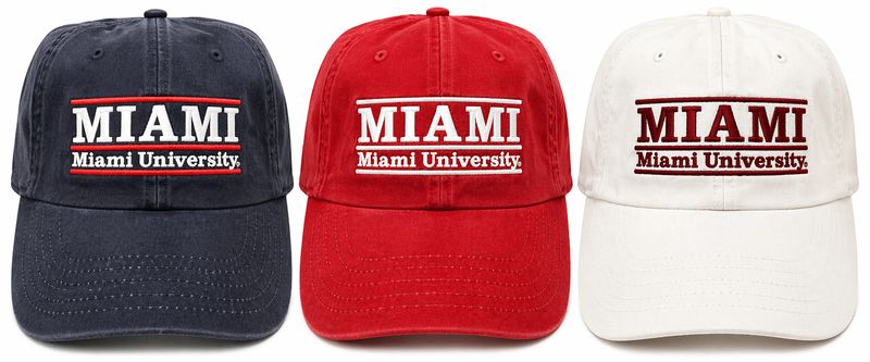 Legacy Miami University RedHawks Bar Design Unstructured Adjustable Hat