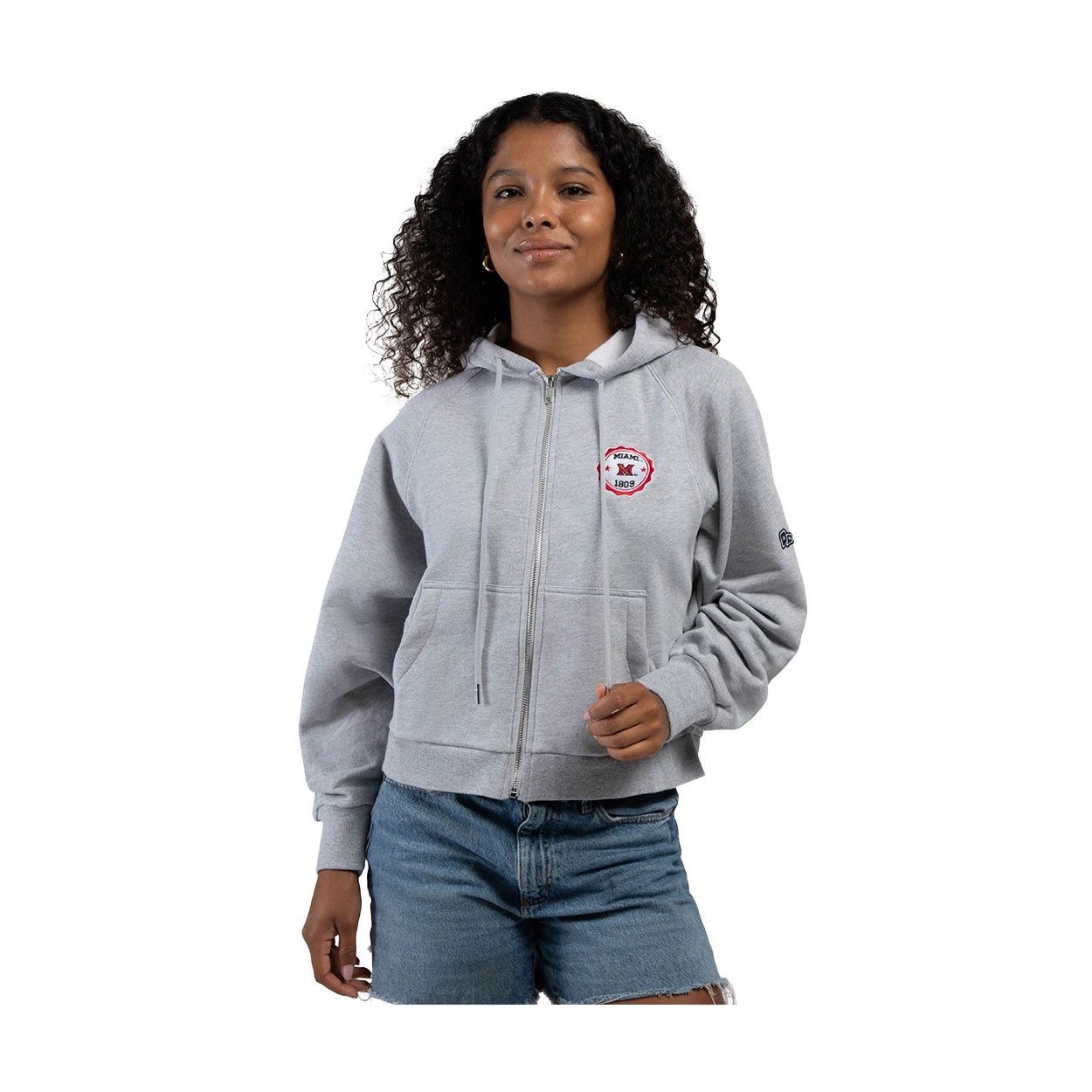 Hype &amp; Vice Miami Women's Raglan Full-Zip Hood, Size: XS