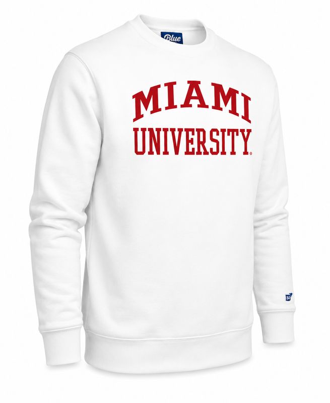 Blue 84 Miami University Tackle Twill Crewneck Sweatshirt