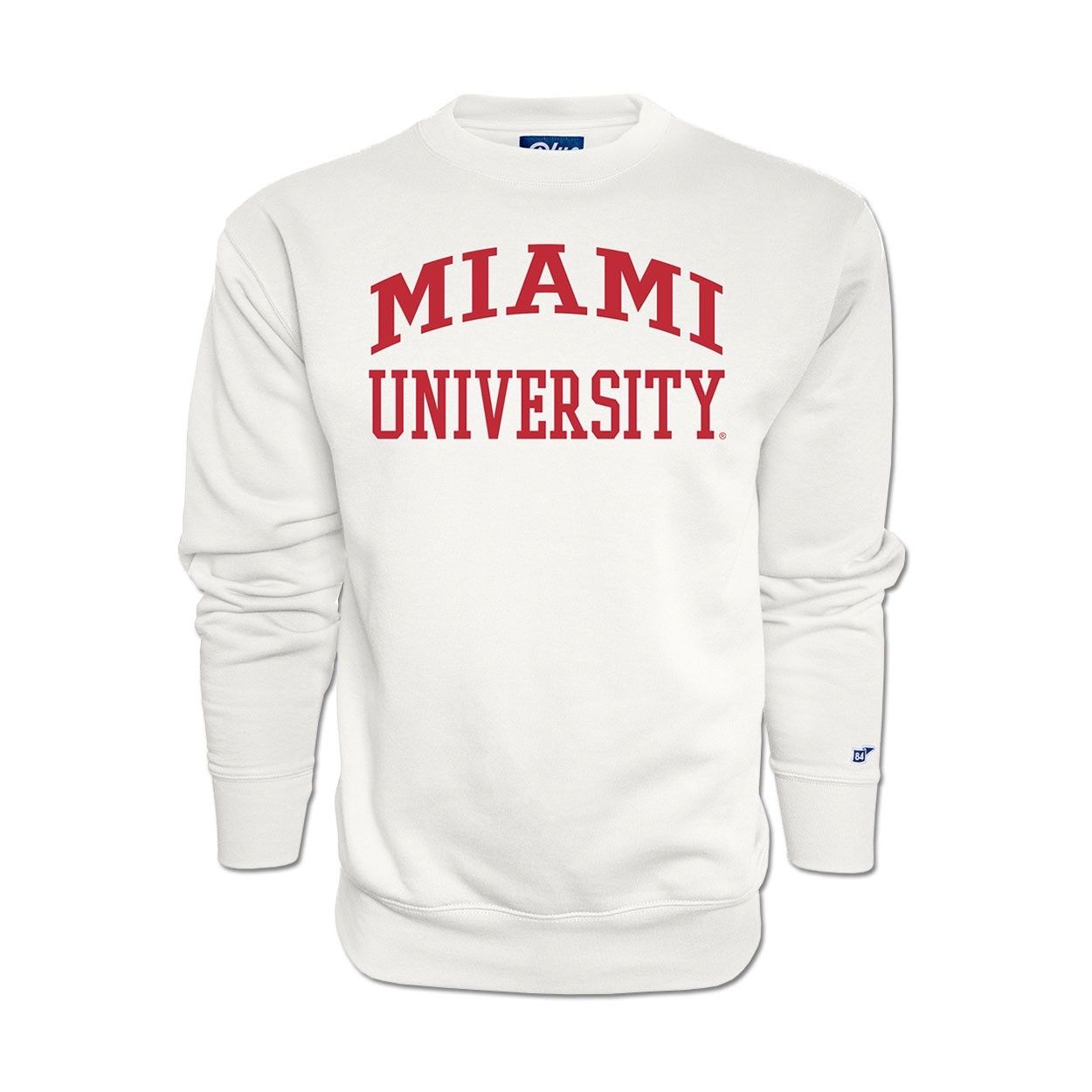 Blue 84 Miami University Tackle Twill Crewneck Sweatshirt, Size: XS
