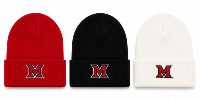 LogoFit Miami University RedHawks Block M Cuffed Beanie