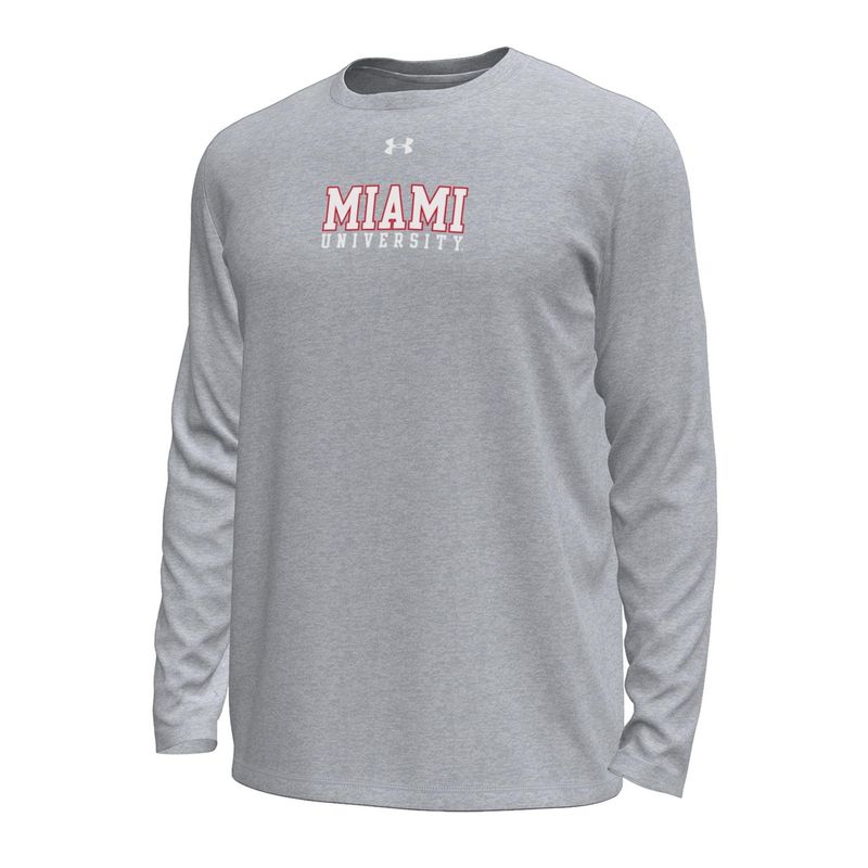GRAY Tech Stretch Miami University Long Sleeve Tee