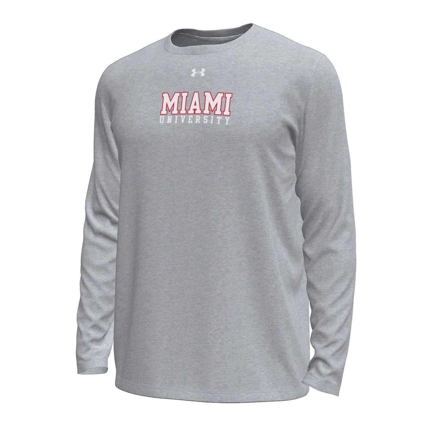 GRAY Tech Stretch Miami University Long Sleeve Tee, Size: 2XL