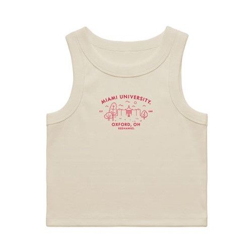 Miami RedHawks Women's Ribbed Tank, Size: S