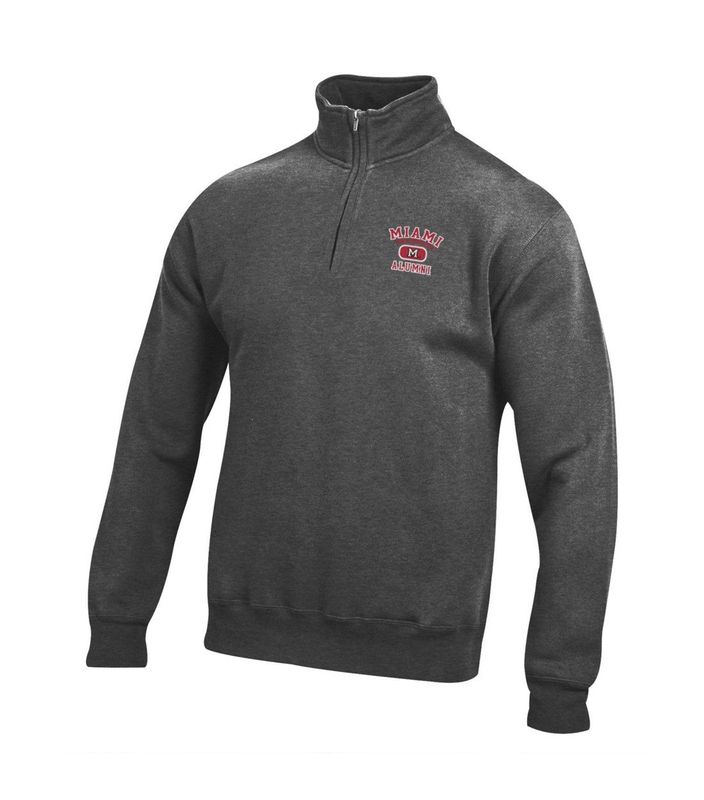 Miami University Alumni Gray Fleece 1/4 Zip