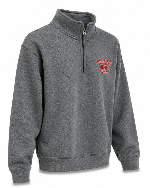 Gear Miami University Alumni Gray Fleece 1/4 Zip