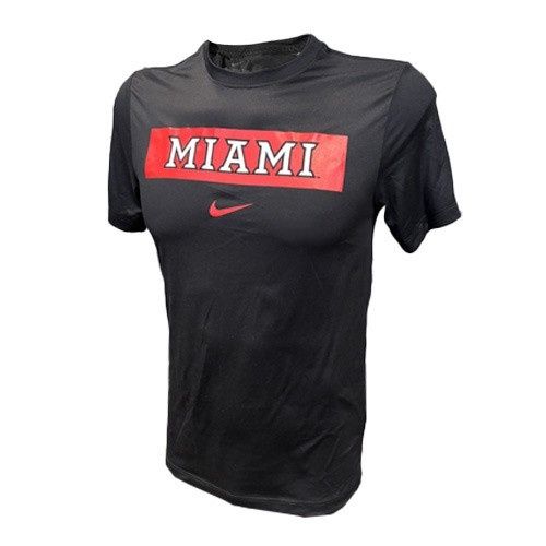 Miami RedHawks Nike Red Block Miami T-shirt, Size: S