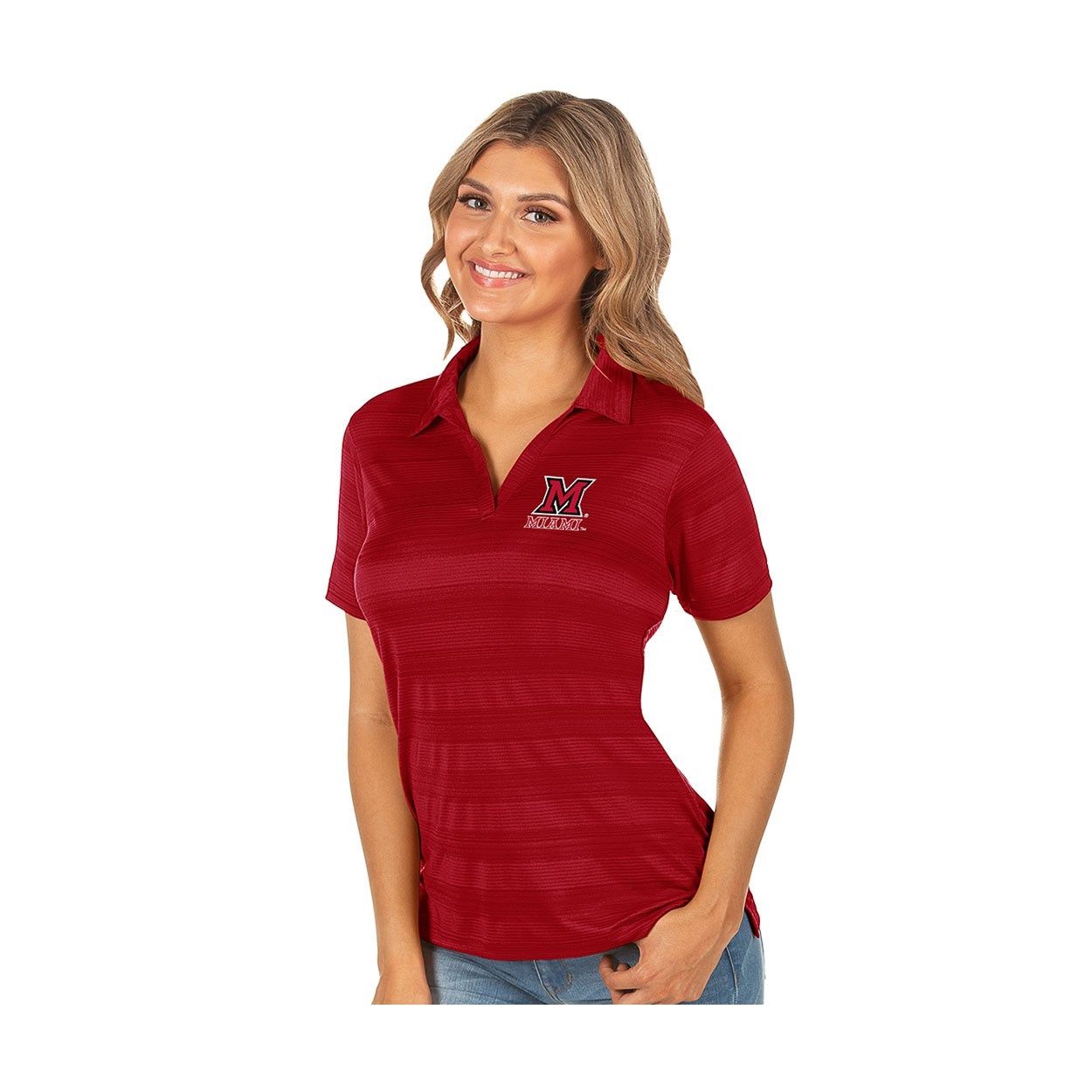 Antigua Miami Womens Red Compass Polo, Size: 2XL