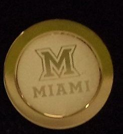 Miami University Gold Tie Tac, Color: GOLD