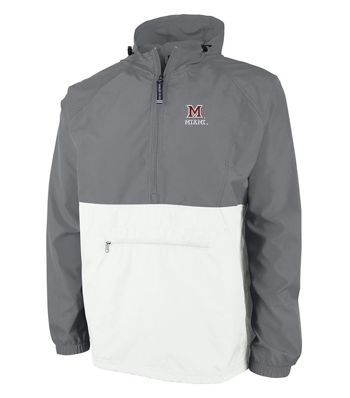 Gray &amp; White Pack-n-Go Half-Zip Jacket