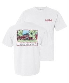 Summit Miami Univ. Upham Hall Short Sleeve Tee, Size: S