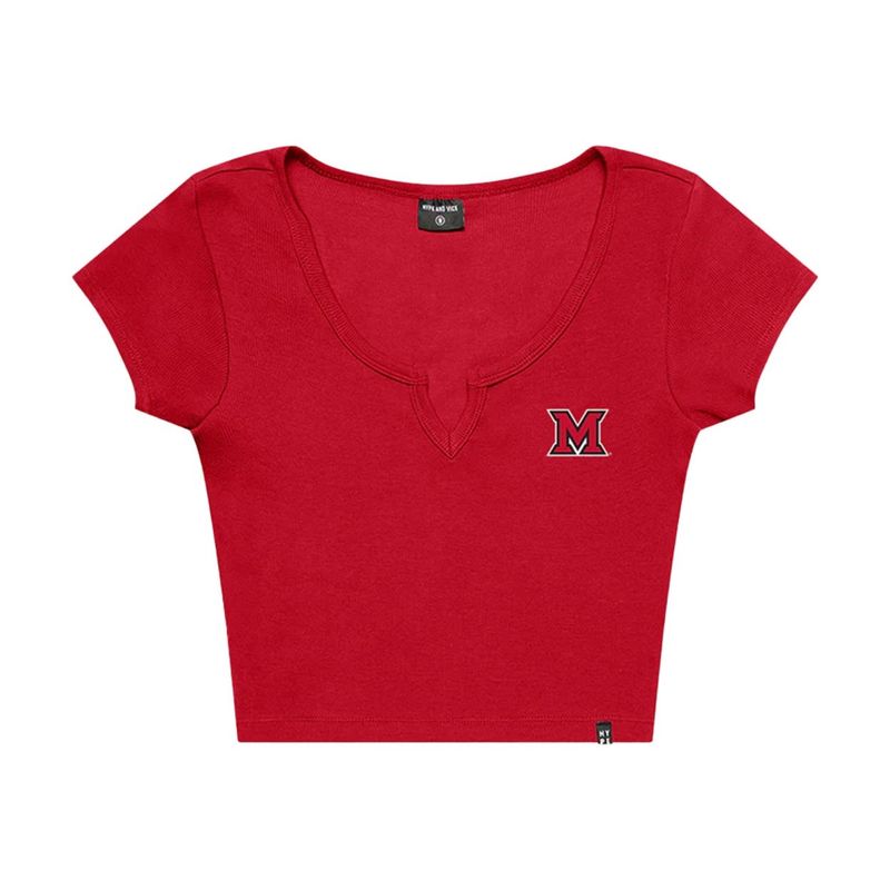 Hype &amp; Vice Miami Womens Notched Crop