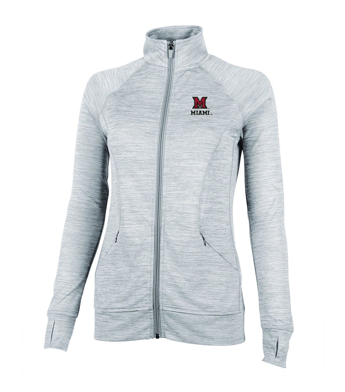 Women's Miami University Tru Fitness Full Zip Jacket, Size: 2XL