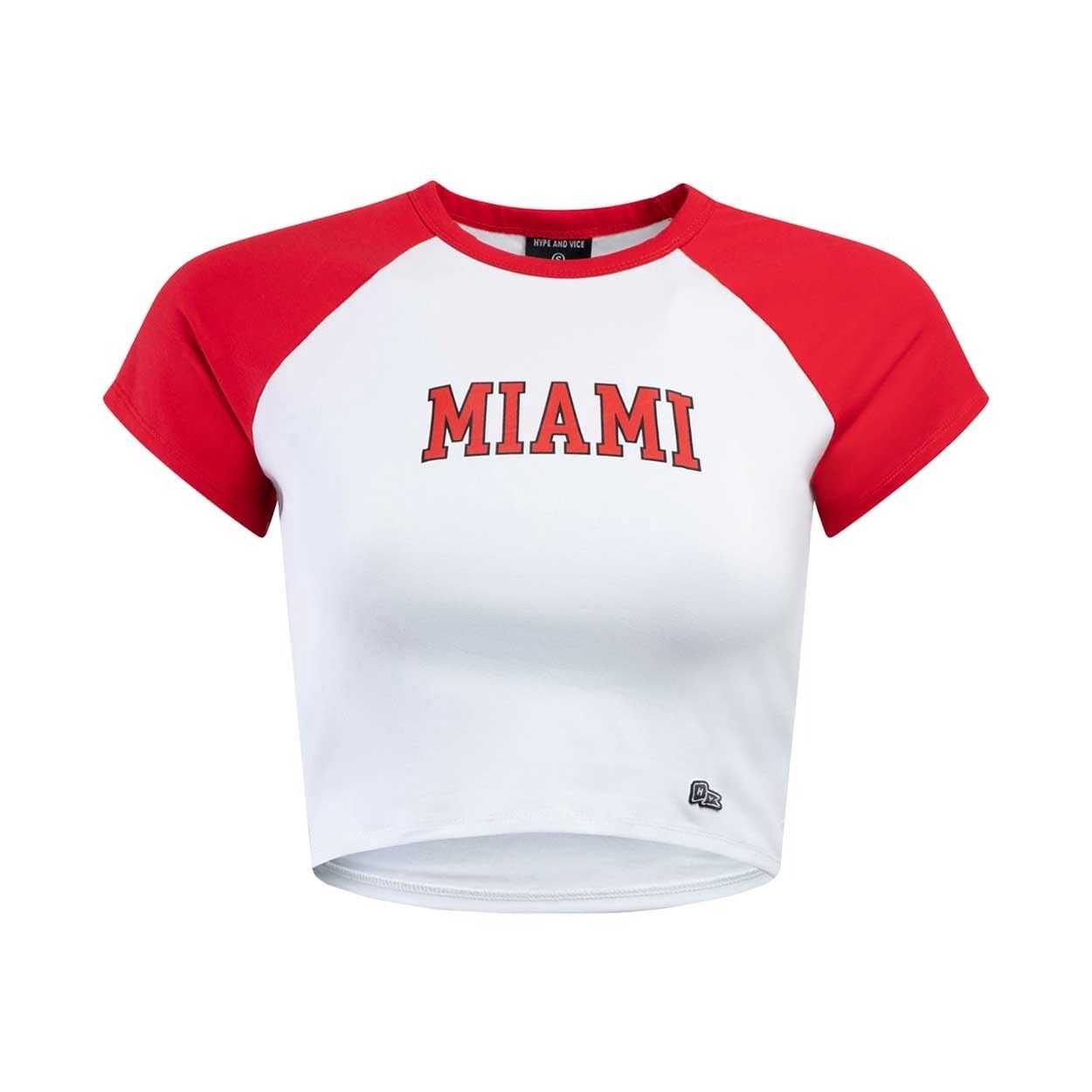 Hype &amp; Vice Mimi HomeRun Crop Tee, Size: XS