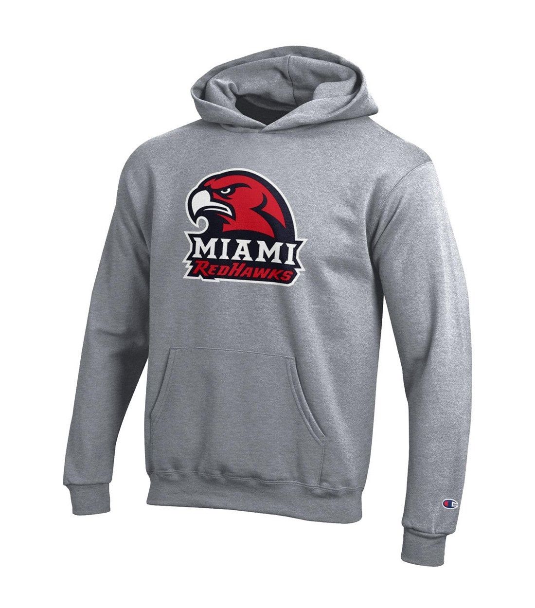 Miami Redhawks Youth HawkHead Hoodie, Size: XS