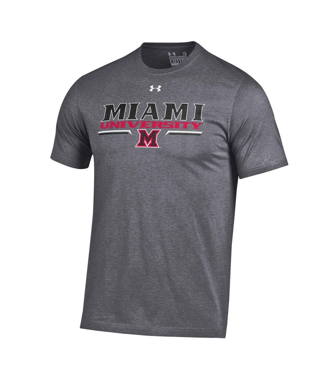 Under Armour Miami University Carbon Heather Tee, Size: S