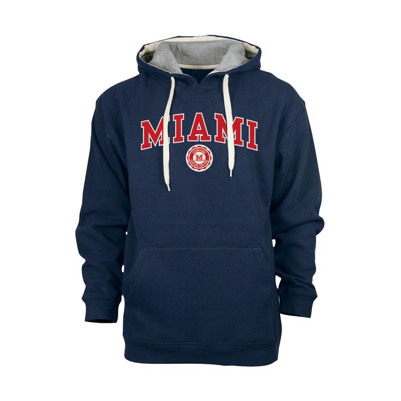 Miami RedHawks Ourey Embroidered Faux Seal Hood