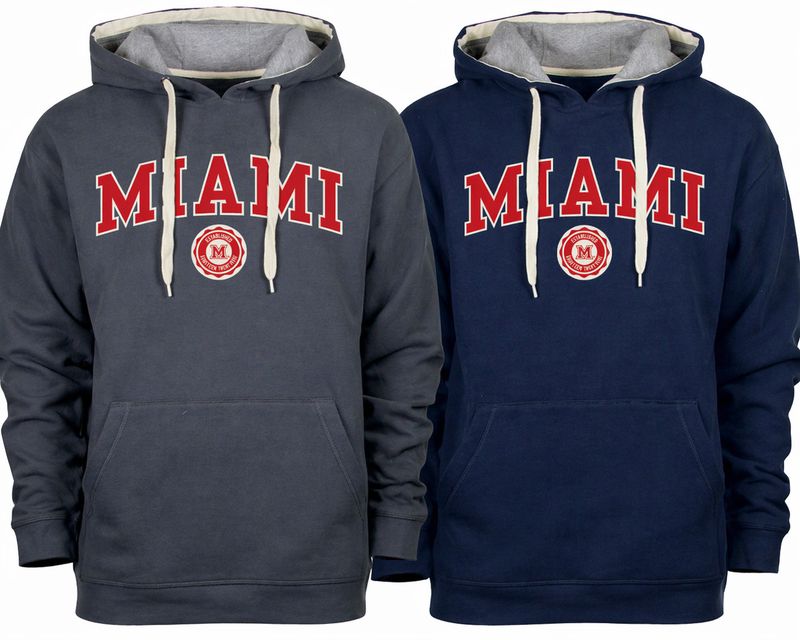 Miami RedHawks Ourey Embroidered Faux Seal Hood