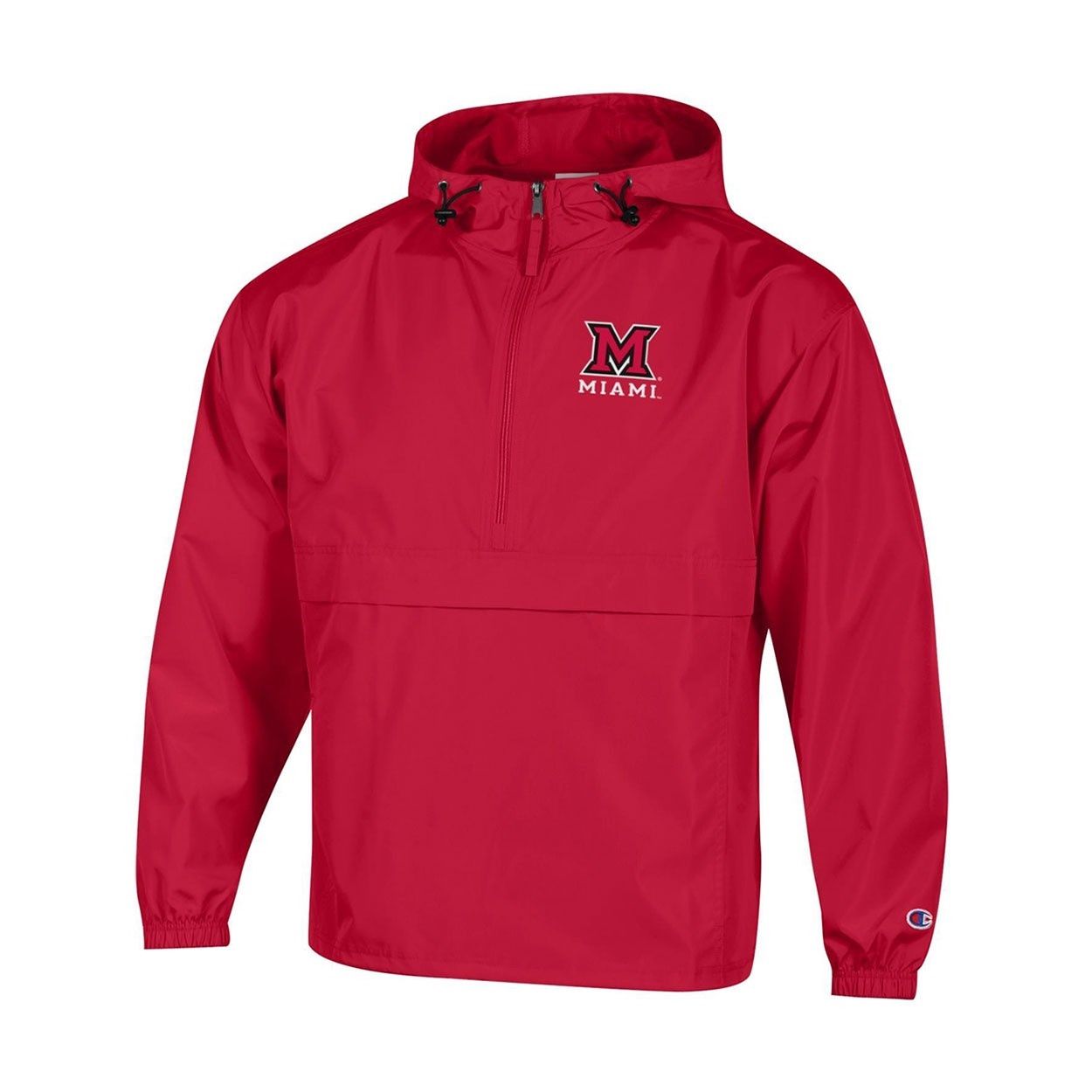 Champion Miami University Red Packable Jacket, Size: 2XL