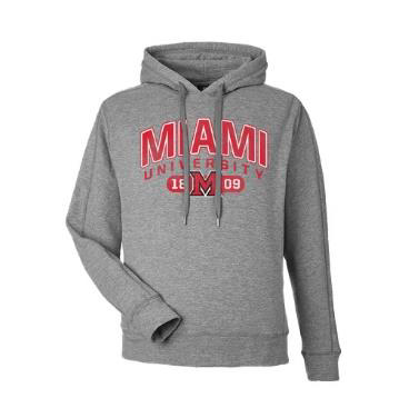 Miami RedHawks Distressed Electric Fleece Hood