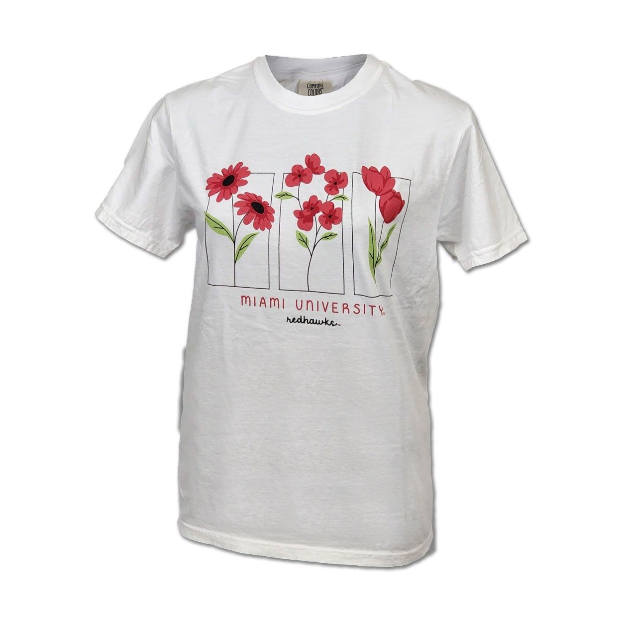 Summit Miami University Flowers Short Sleeve Tee, Size: 2XL