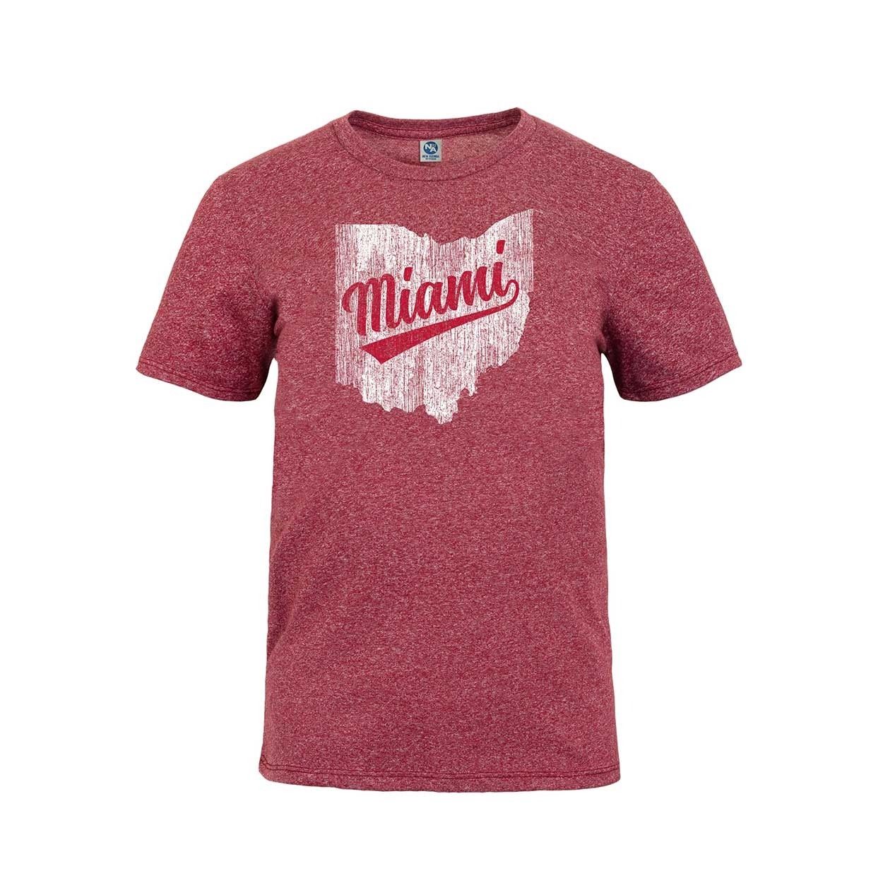 Miami Script over State Short Sleeve Tee, Size: 2XL