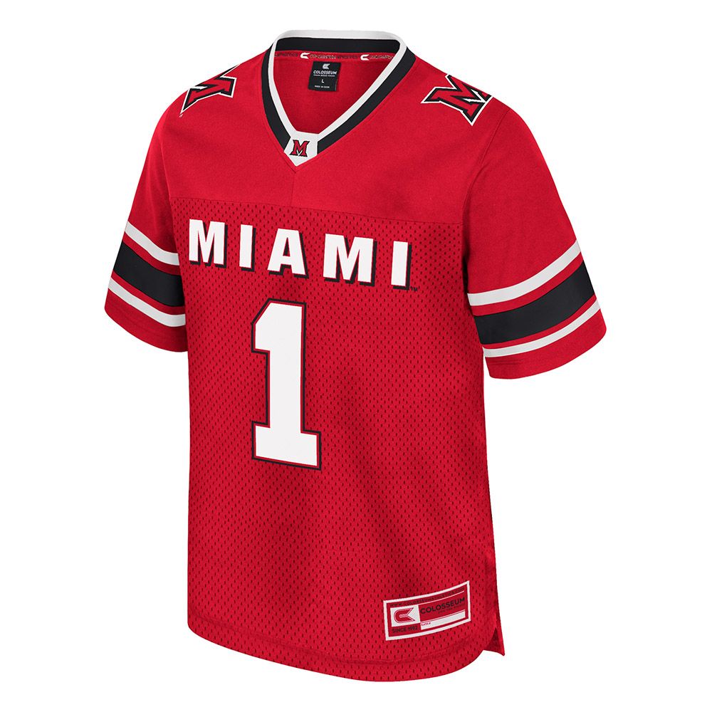Youth Colosseum Miami University RedHawks Football Jersey, Size: XS