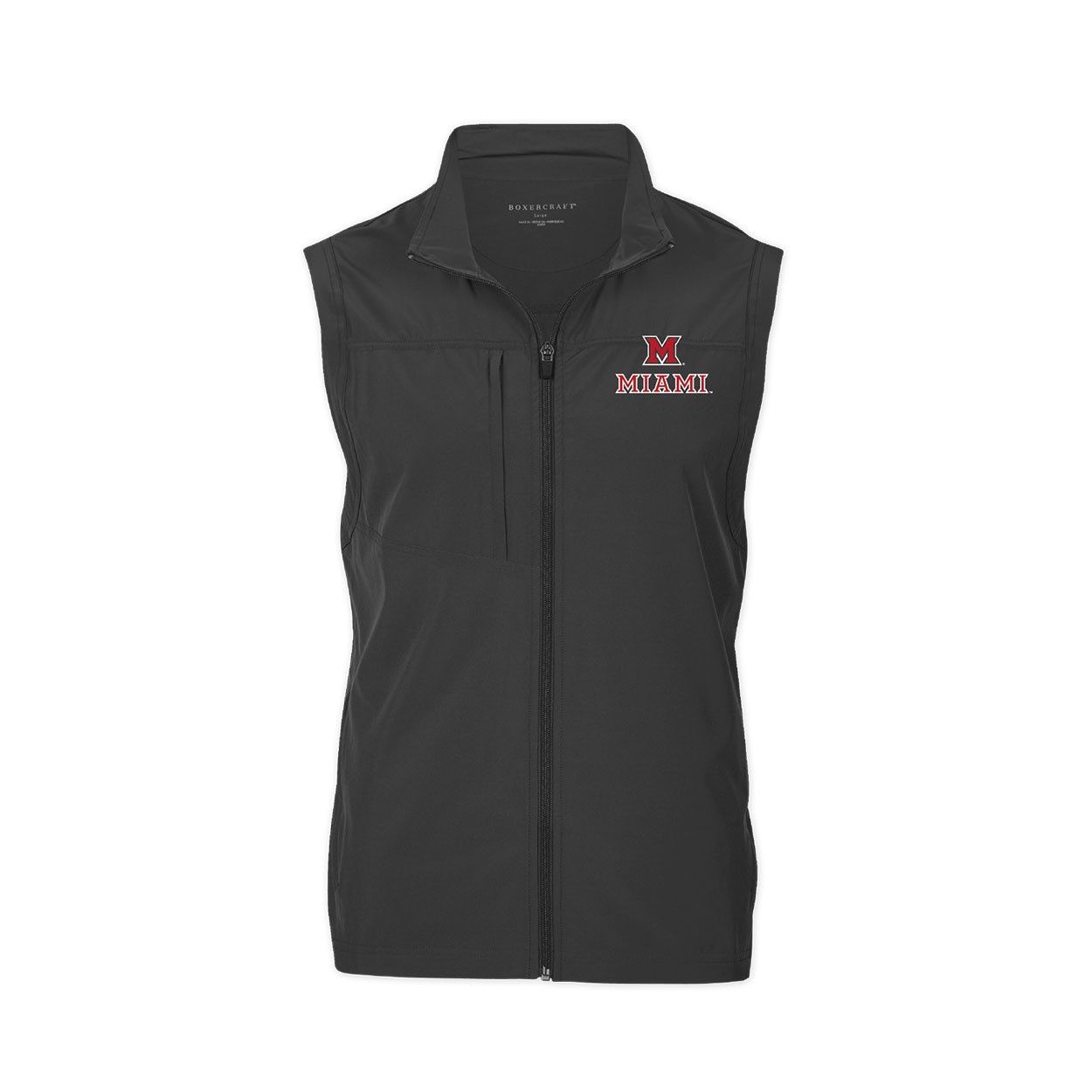 Boxercraft Miami Full Zip Woven Vest, Size: 2XL