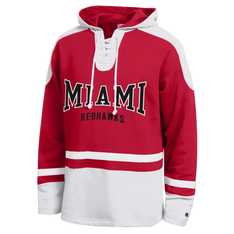 Champion Miami University RedHawks Hockey Hoodie