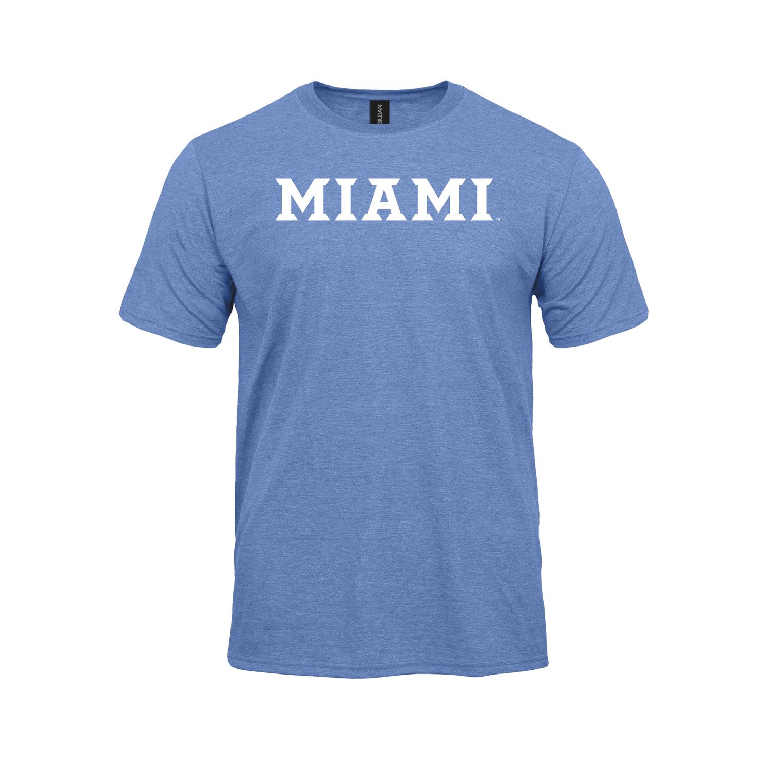 Miami RedHawks New Agenda Ultra Soft T-shirt, Color: BLUE, Size: 2XL