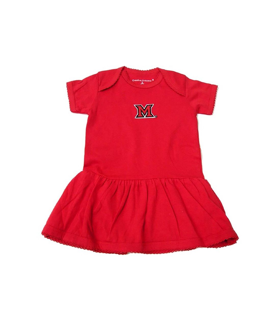 Red Miami University Bodysuit Dress, Size: 0-3M