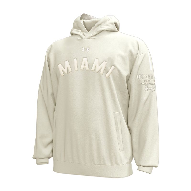 Miami RedHawks Under Armour Tonal Arched Double Knit Hood