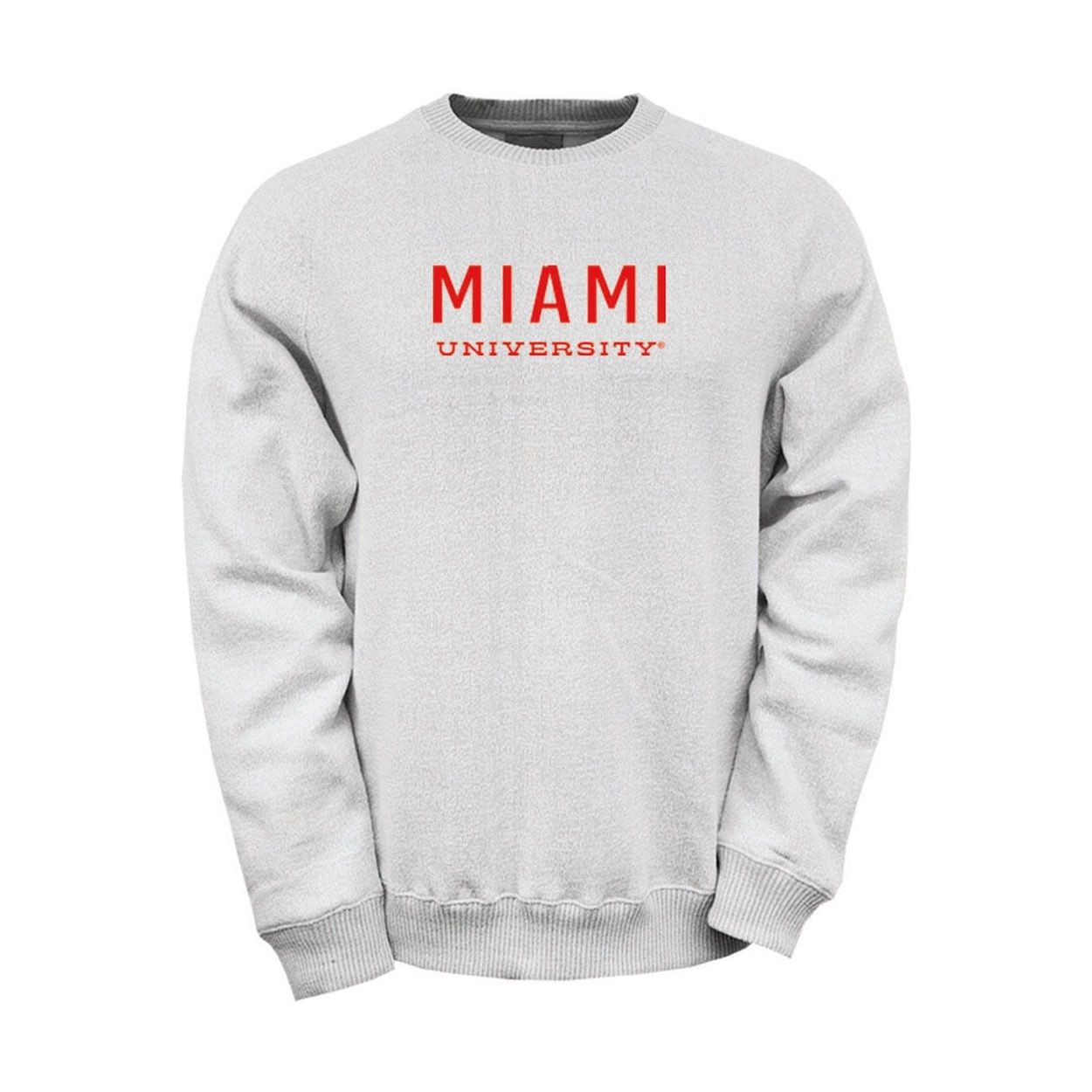 Miami University Nantucket Fleece Crew, Size: 2XL