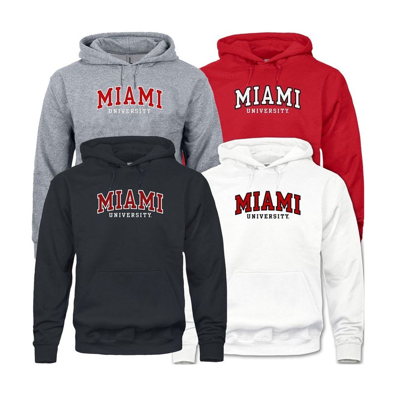 Miami University Tackle Twill/Embroidered Hoodie