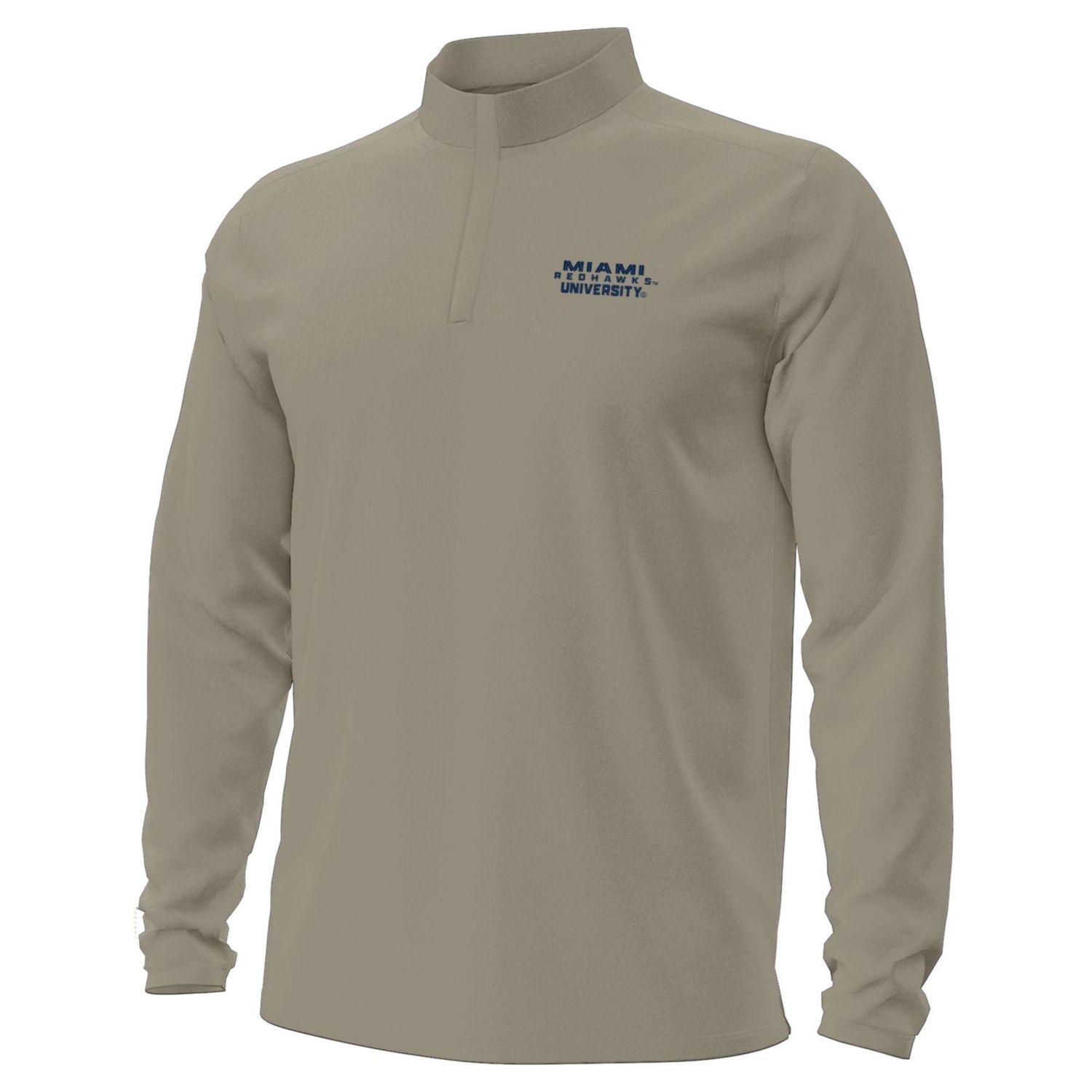 Under Armour Miami University RedHawks Men’s Quarter-Zip Pullover – Oatmeal, Size: 2XL
