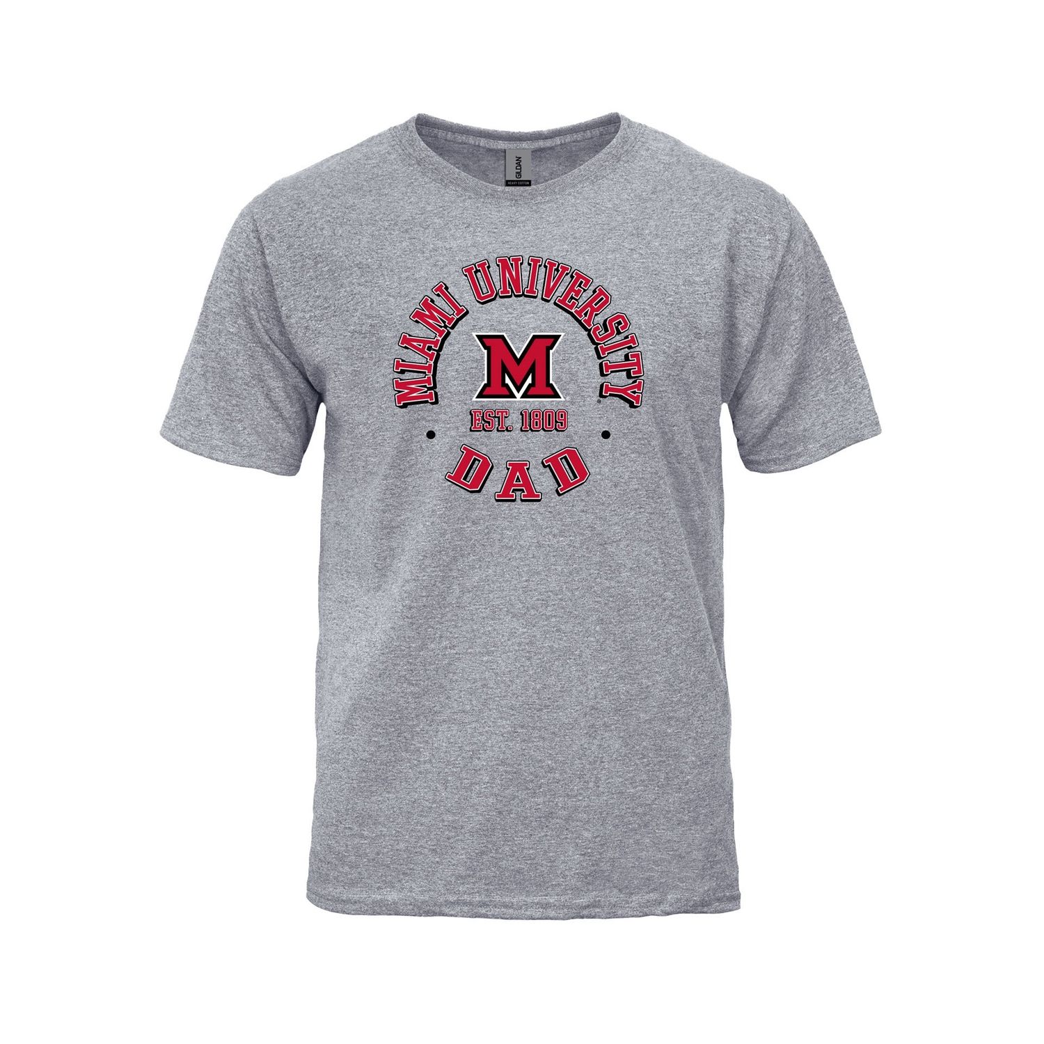 Miami RedHawks New Agenda Circle Dad T-shirt, Size: 2XL