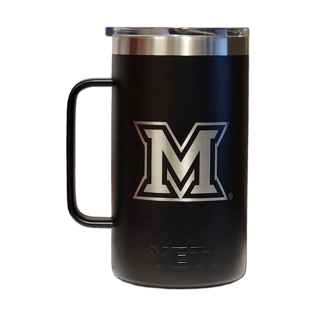 Yeti Miami Univ. Block M Logo 24oz Mug, Color: BLACK